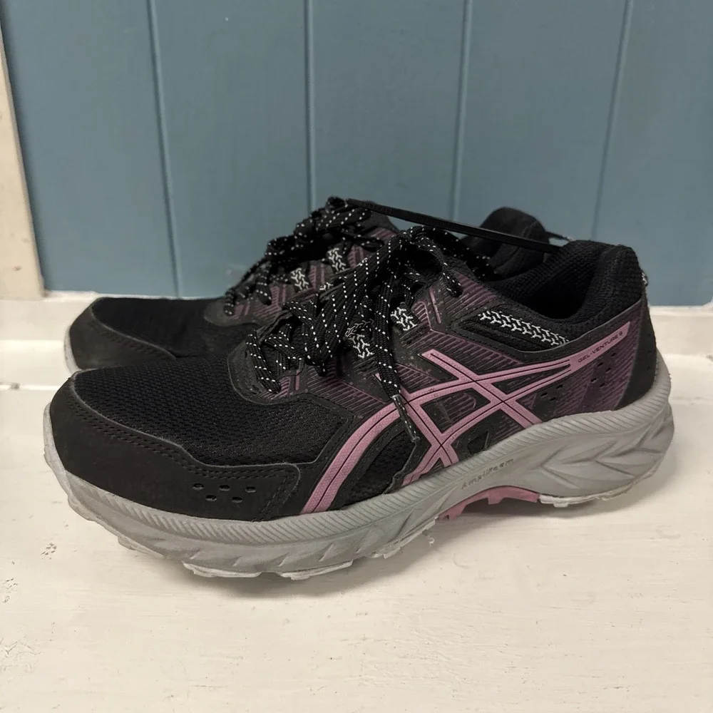 Asics Shoes Womens Size 8.5 Gel Venture‎ 9 Purple Lace Up Sneakers EU40